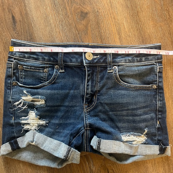 American Eagle womens MIDI jean shorts - Picture 3 of 6